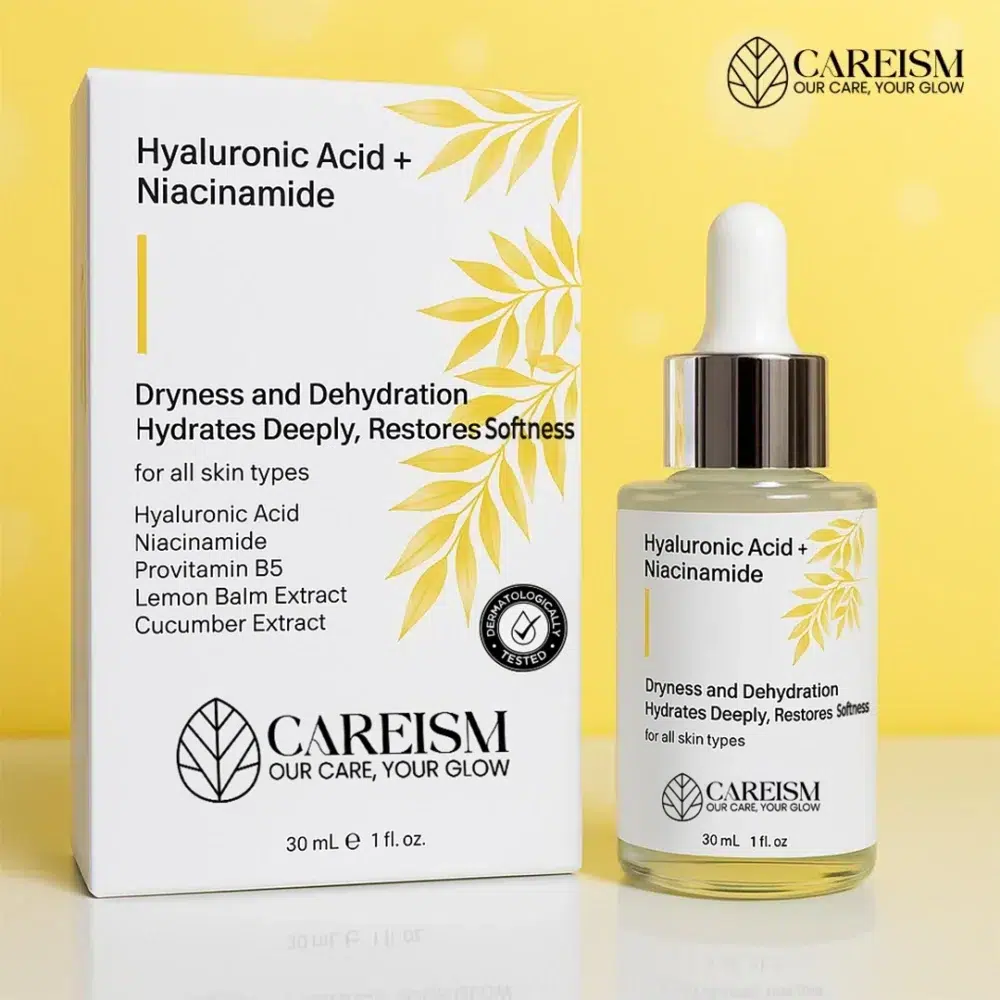 Deep hydration & glow. Careism’s Hyaluronic + Niacinamide Serum restores moisture & smooth skin. 5★ reviews.